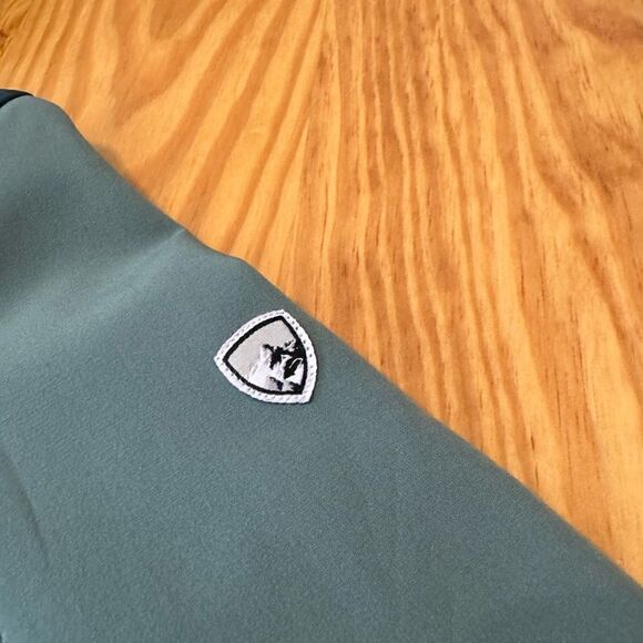 KUHL Frost Softshell Hoody Stretch Jacket Rain Coat Teal Green Women’s SMALL - Picture 4 of 13